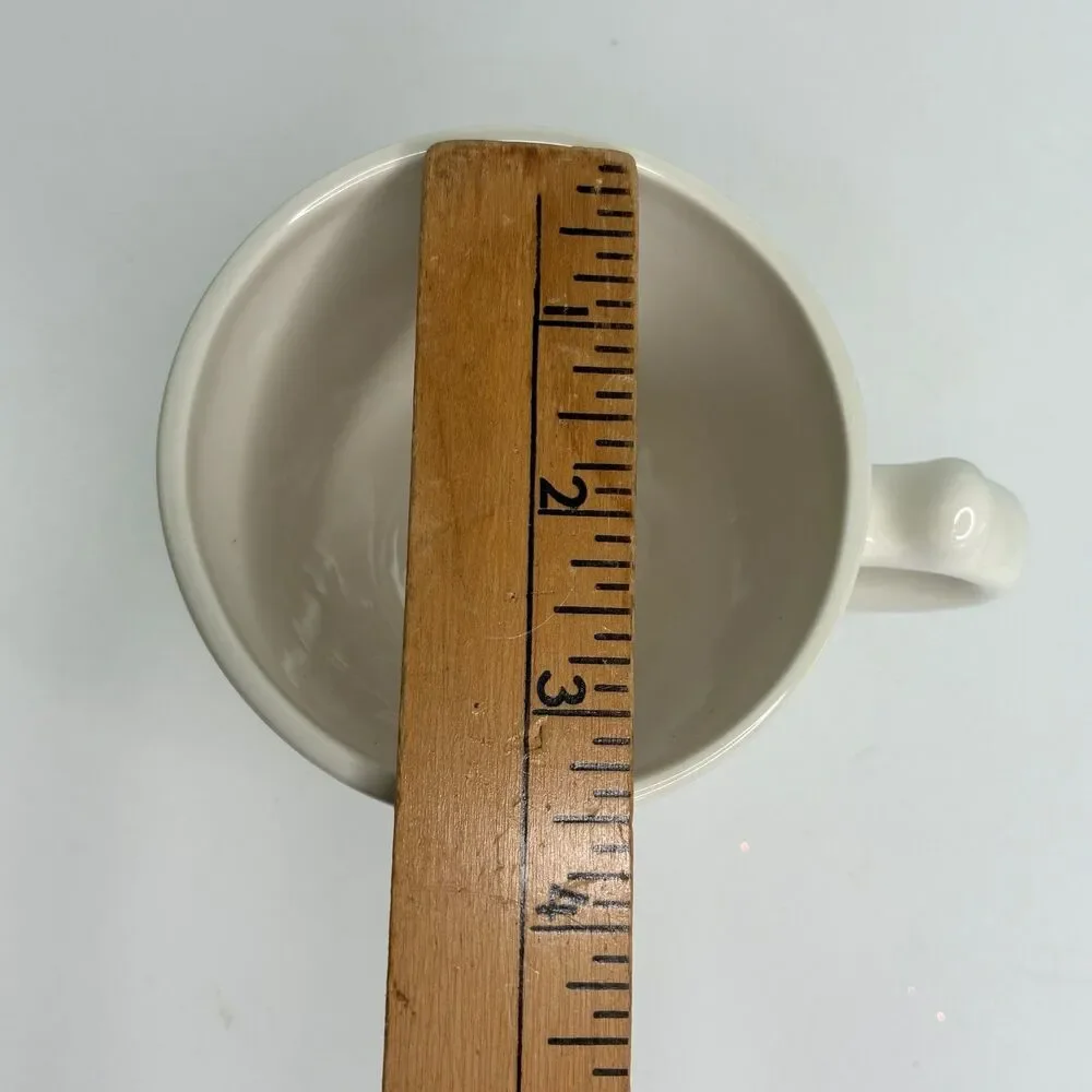 Barnyard Toile Rabbit Footed Coffee Mug Cup Andrea by Sadek Trostli Retired